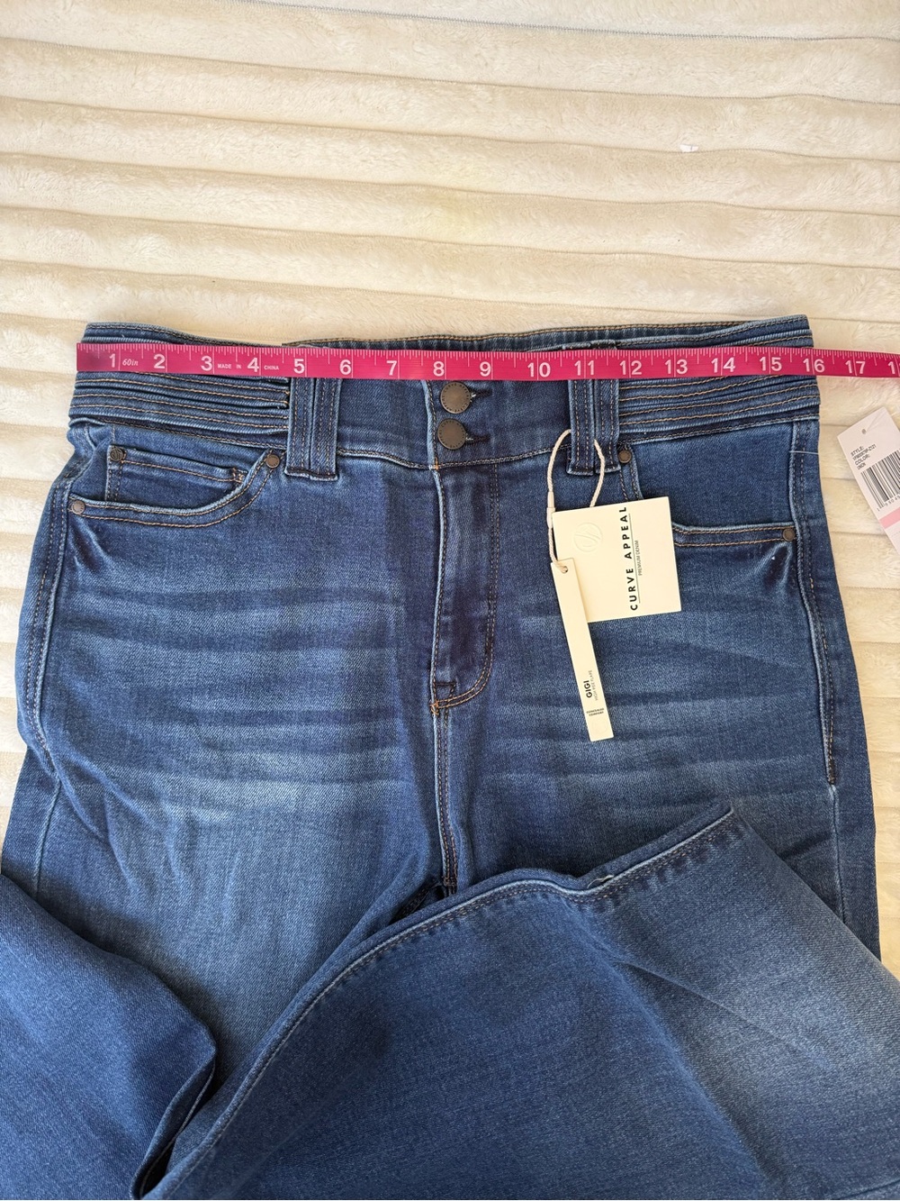 Curve Appeal High Rise Flare Jeans size 10 30 - Picture 6 of 11